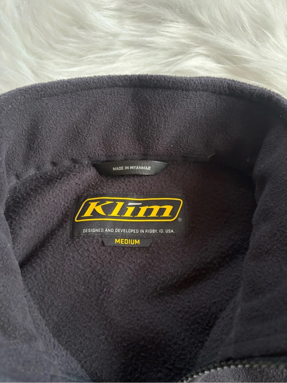 Klim Men’s Black Fleece Vest - Lightweight Warmth